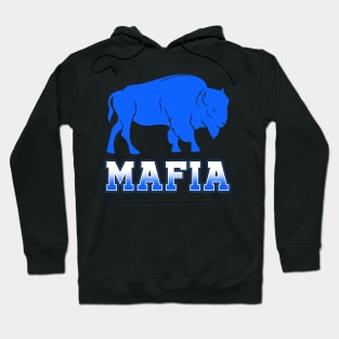 Mafia Blue Football Hoodie